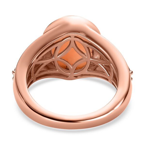 Peruanischer Rosa-Opal und Rhodolith Granat-Ring - 4,71 ct. image number 5