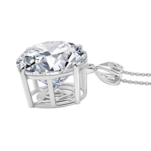 D'Joy Rund-Moissanit Anhänger mit 50cm Kette - 30 ct. image number 3