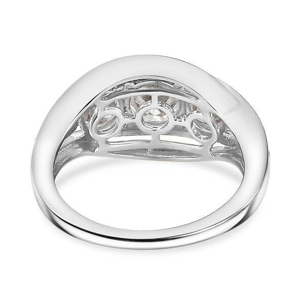 Moissanit Ring, 925 Silber rhodiniert - 1,64 ct. image number 6