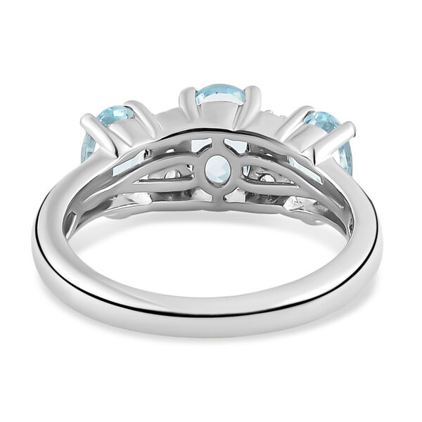 Espirito Santo Aquamarin-Ring, 925 Silber platiniert  ca. 1,59 ct image number 6