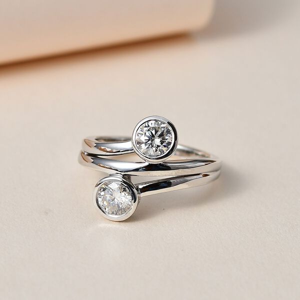 Moissanit Ring, ca. 0,92 ct image number 2