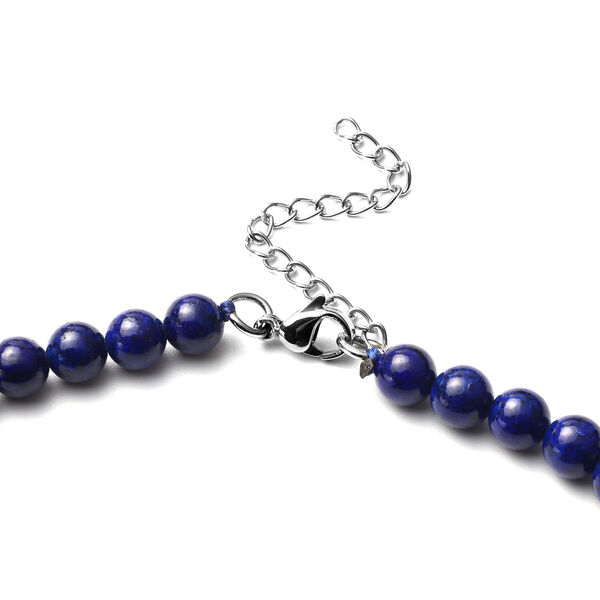 Lapislazuli-Halskette, ca. 45+5 cm in Edelstahl ca. 281,50 ct image number 3