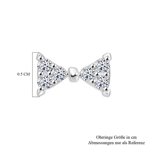 LUXURIANT DIAMOND- SI Labor Diamant Ohrringe, 925 Silber platiniert - 0,26 ct. image number 4
