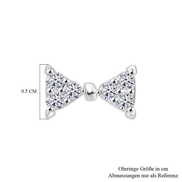 LUXURIANT SI Labor Diamant Ohrringe, 925 Silber platiniert - 0,26 ct. image number 4