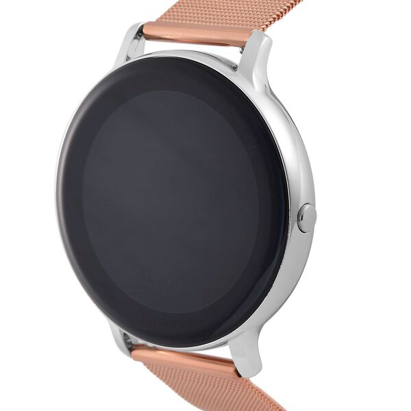 Eleganz Mesh HiWatch Plus, Silber und Gold, Smartwatch mit Dual-Modus Bluetooth, 1,28 IPS Display und Wassergeschütztes Design image number 5