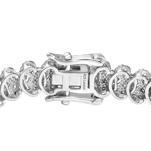 Lab Grown Diamant SI Armband ca. 19 cm 925 Silber rhodiniert ca. 4,64 ct. image number 3