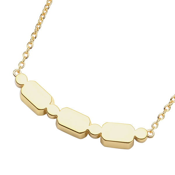 Nat&uuml;rlicher Chromdiopsid Halskette ca. 45 cm 925 Silber vergoldet ca. 0,90 ct image number 4