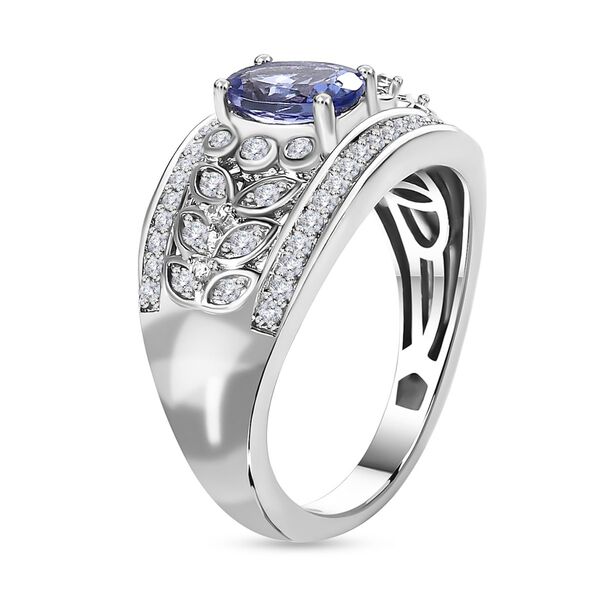 AA Tansanit und Zirkon Ring - 1,66 ct. image number 4