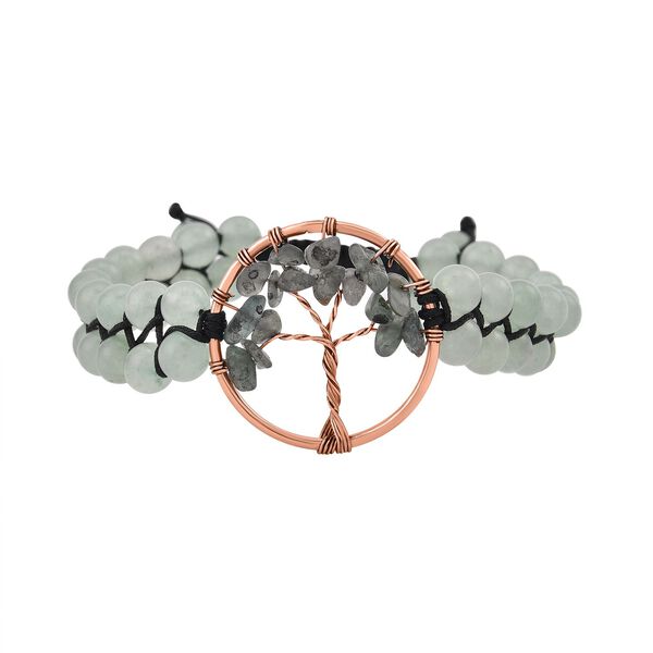 Gr&uuml;nes Aventurin Armband, ca. 15.25 cm, Messing  ca. 69.00 ct