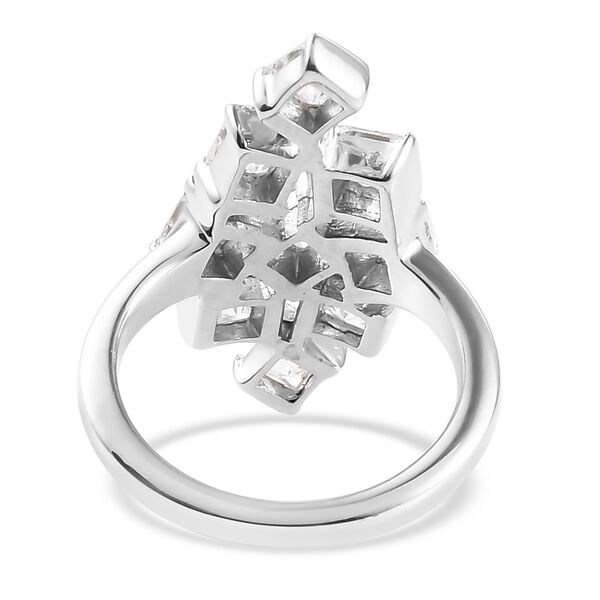 LUSTRO STELLA - feinster Zirkonia-Ring, 925 Silber platiniert image number 6