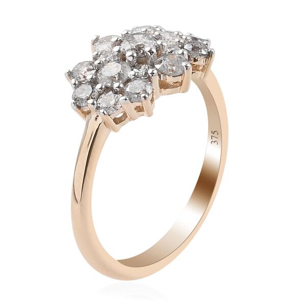 Diamant zertifiziert I2-I3 Ring 375 Gelbgold image number 5