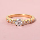 88 Facetten Moissanit Ring image number 1