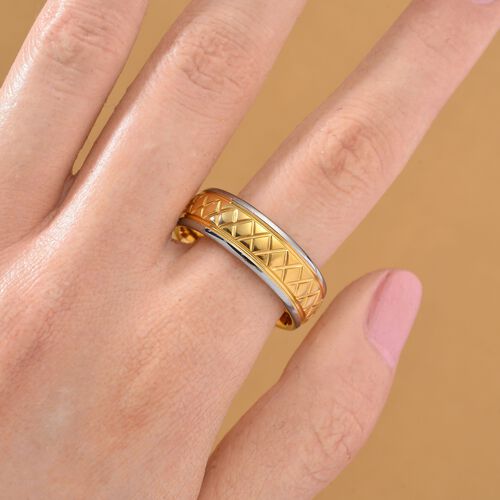 Reines Wolframcarbid Bicolor Ring (Größe 17.00) ca. 6,70g image number 1