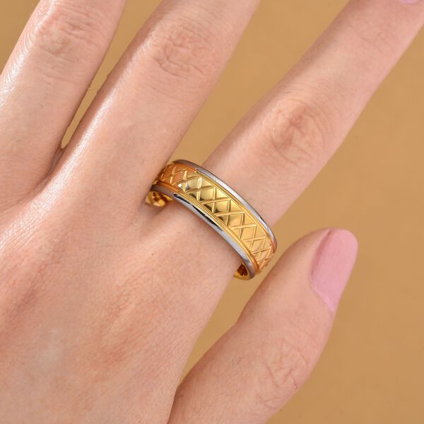 Reines Wolframcarbid Bicolor Ring (Gr&ouml;&szlig;e 17.00) ca. 6,70g image number 2