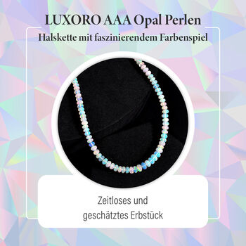 LUXORO AAA nat&uuml;rliche, &auml;thiopische Welo Opal-Halskette, 45 cm - 48,75 ct.
