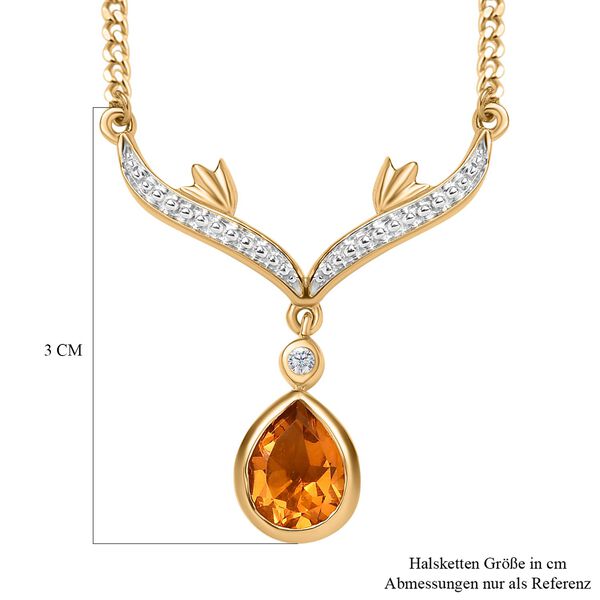 Serra Gaucha Citrin  Halskette, ca. 45 cm, ca. 1.51 ct image number 6