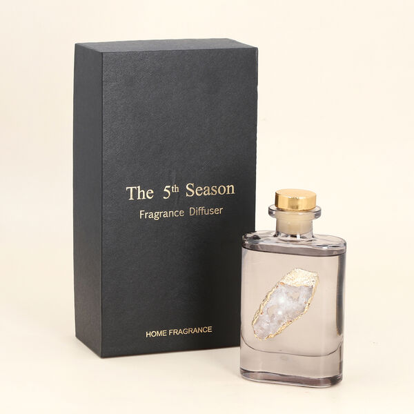The 5th Season - Aromatherapie Duft Diffusor Set mit Edelstein, Grau