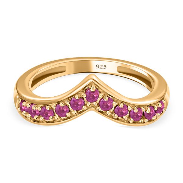 AA Afrikanischer Rubin (Fissure gef&uuml;llt) Ring - 0,66 ct.