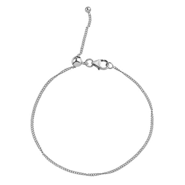 2er-Set Kordelkette und Armband, platiniertes Silber image number 7