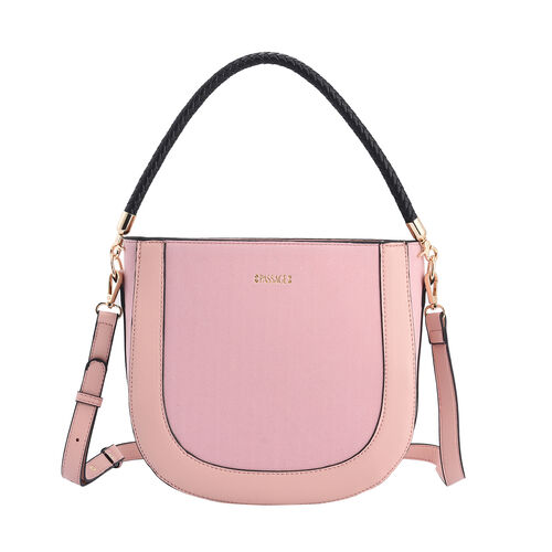 Hobo Tasche mit abnehmbarem Riemen, Größe 26x8x14 cm, Rosa image number 0