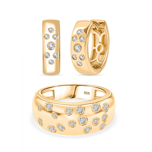 D’Joy Moissanit Ring und Ohrringe image number 0