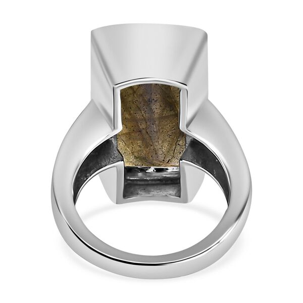 AAA Labradorit Ring, 316L Edelstahl (Gr&ouml;&szlig;e 21.00) ca. 11.88 ct image number 7
