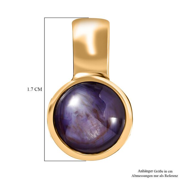 AA Sternrubin Anh&auml;nger, 925 Silber Gelbgold Vermeil ca. 4.66 ct image number 6