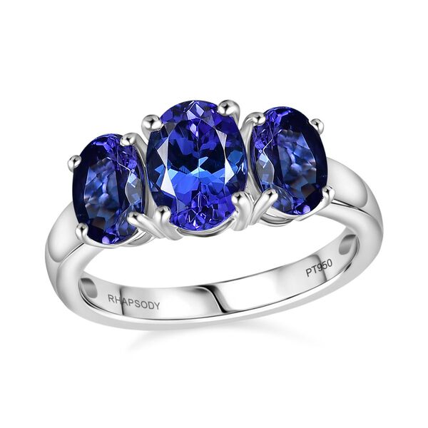 RHAPSODY AAAA Tansanit Ring in 950 Platin - 3,37 ct. image number 4