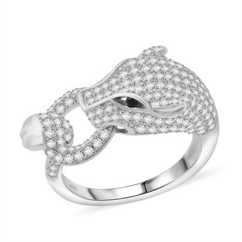 Lustro Stella Wei&szlig;er Zirkonia Panther Ring
