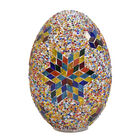 Handgefertigte orientalische Mosaik Glas Tischlampe - Ovalförmig, Größe 16x16x27 cm image number 2