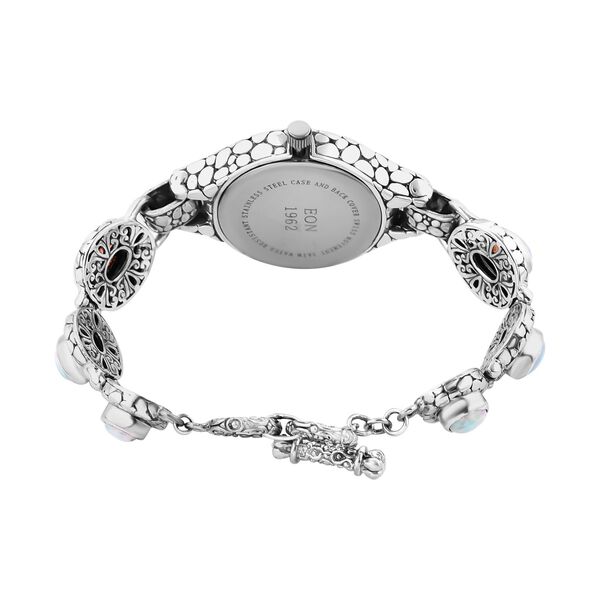 Royal Bali - Nat&uuml;rliches, &auml;thiopisches Welo Opal Armband ca. 19 cm 925 Silber image number 4