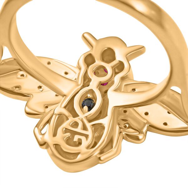 GP Trionfo Kollektion- Gelber, rosa, blauer Saphir und Zirkon Ring - 0,68 ct. image number 8