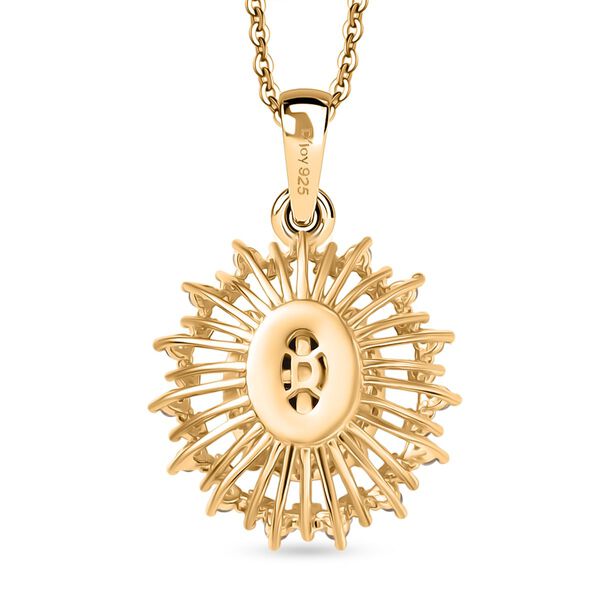 D&rsquo;Joy Boulder Opal Triplett und Zirkon Anh&auml;nger mit 50cm Kette - 2,94 ct. image number 5