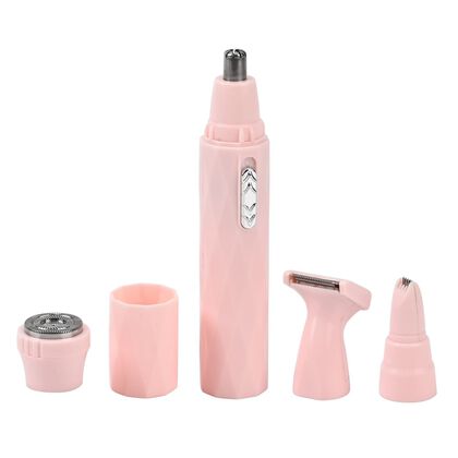 4-in-1 Multifunktional Elektrorasierer Set, 12.8 x 2.6 x 2.6 cm, rosa