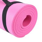 NBR Yoga-Matte mit Riemen, feuchtigkeitsbeständig, 188x61cm, rosa image number 3