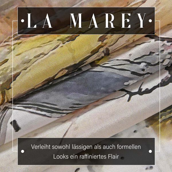 LA MAREY: Premium Selection - 100% Maulbeerenseiden-Halstuch mit Sakura Druck, 35x150 cm, Sakura image number 2