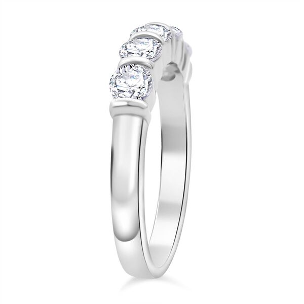 Lustro Stella wei&szlig;er Zirkonia Half Eternity Ring image number 4