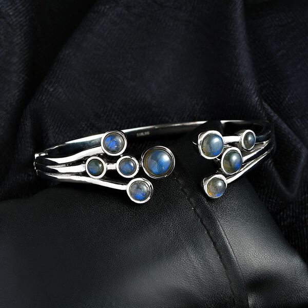 AAA Labradorit Armreif, 19 cm - 10,76 ct. image number 3