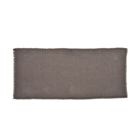 Gewebter Schal mit Fransen, Dunkelgrau