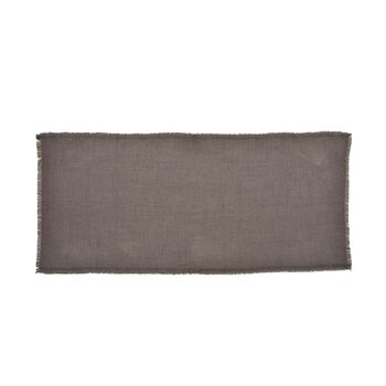 Gewebter Schal mit Fransen, Dunkelgrau