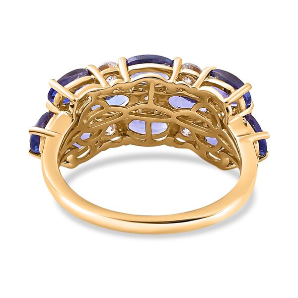 AAA Tansanit und Moissanit Ring - 3,25 ct. image number 6