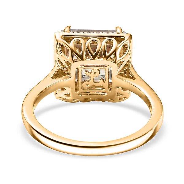 AAA Turkizit, Wei&szlig;er Diamant Ring 585 Gold (Gr&ouml;&szlig;e 17.00) ca. 4,35 ct image number 4