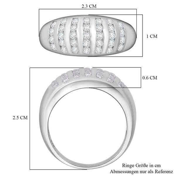 LUSTRO STELLA wei&szlig;er Zirkonia Ring image number 6
