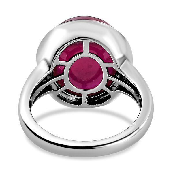 Afrikanischer Rubin-Ring, 925 Silber platiniert  ca. 21,06 ct image number 6