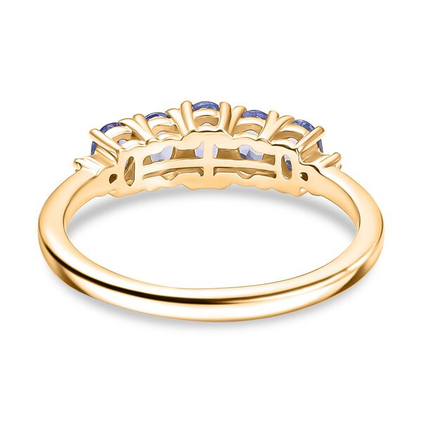 D&rsquo;Joy Tansanit und Diamant Ring, 925 Silber vergoldet - 0,90 ct. image number 5