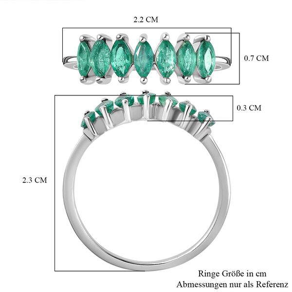 AA Smaragd Ring - 0,98 ct. image number 7