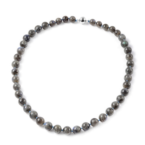 Labradorit Halskette ca. 50 cm lange mit Magnetschloss 925 Silber ca. 322.53 ct image number 0