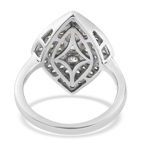 LUSTRO STELLA Hergestellt mit Feinster ZIRKONIA Ring 925 Silber platiniert image number 6