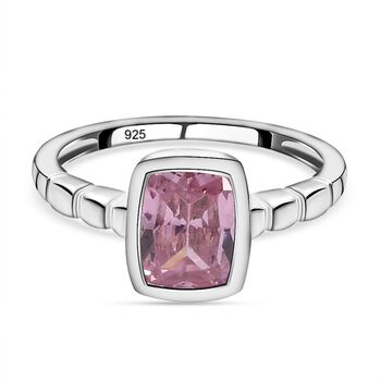 Rosa Zirkonia-Ring, 925 Silber (Gr&ouml;&szlig;e 17.00) ca. 2,46 ct