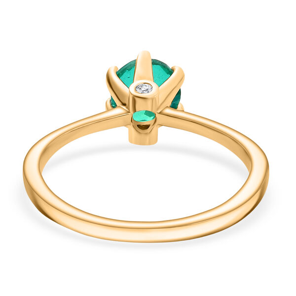 D'Joy Pfau Quarz Triplette Schmuckset 925 Silber 750 Gelb Vergoldet (Größe 17) ca. 2,97 ct. image number 5